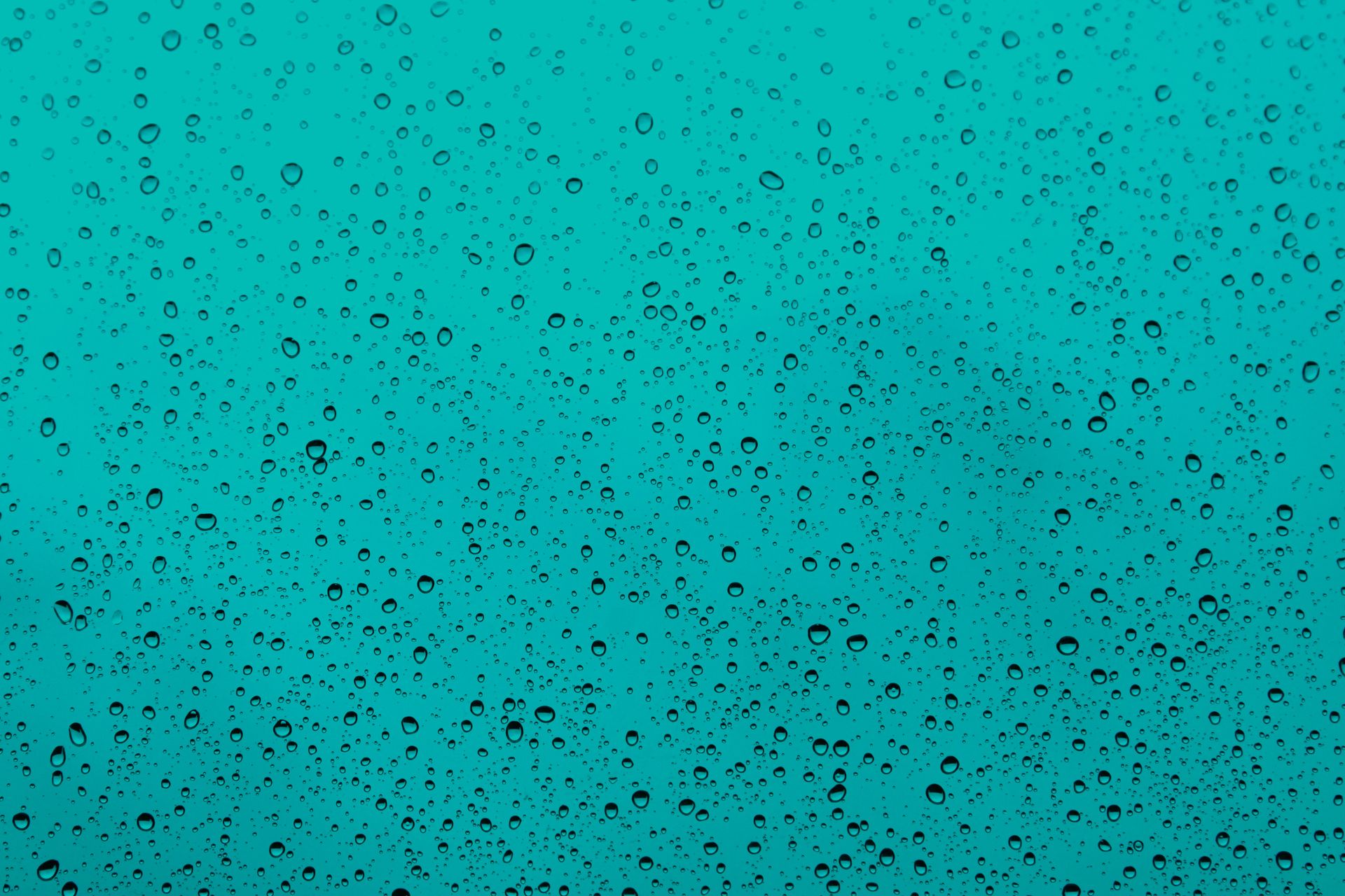 Wassertropfen auf einer Glasscheibe